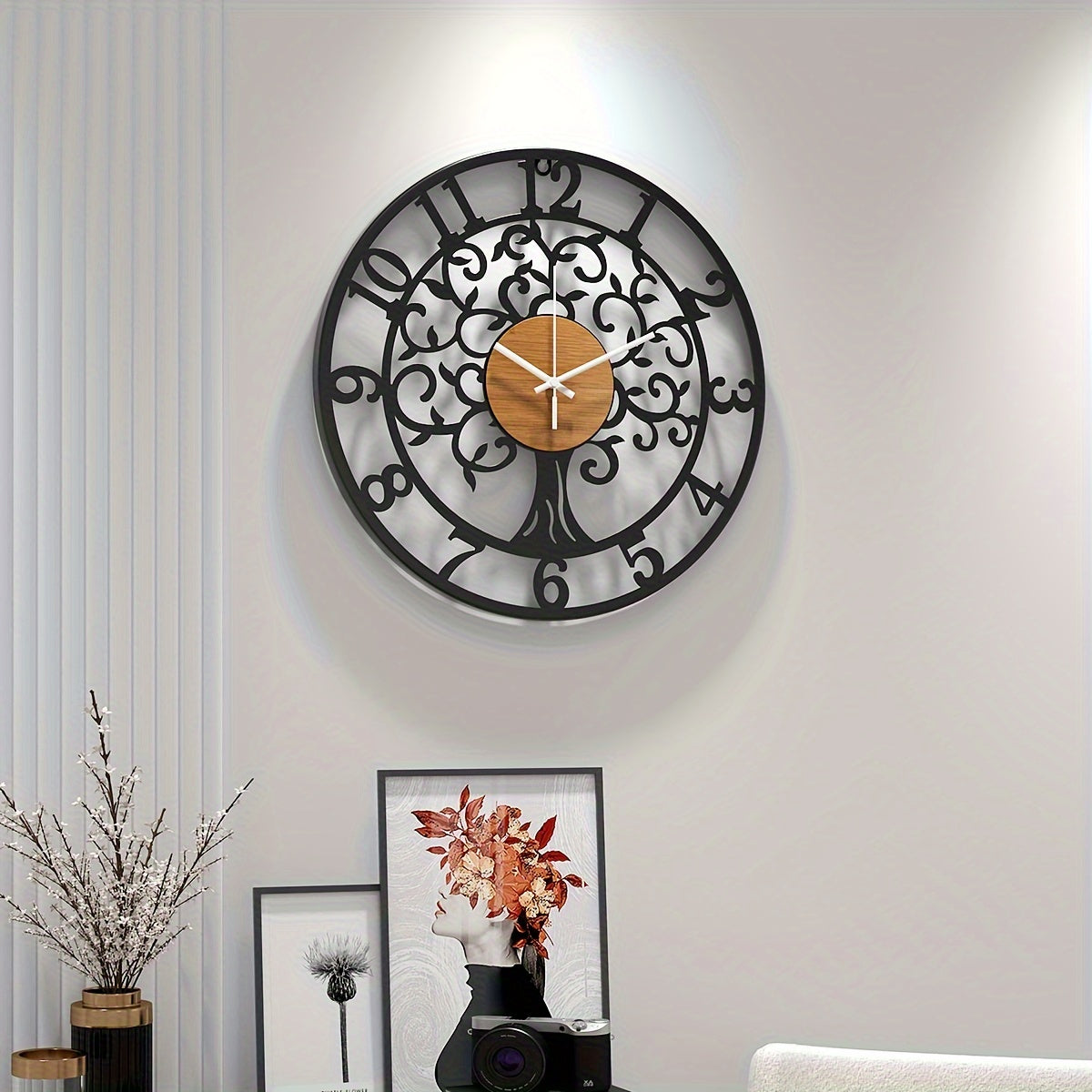 Horloge Murale | Décor Fleur Élégant | Design Fleuri | BlomKlo