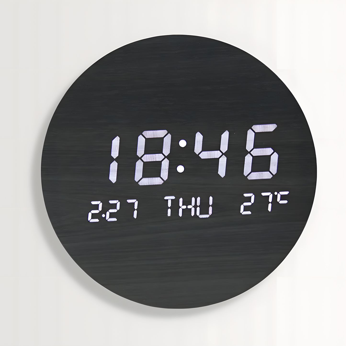 Horloge Murale | Led Bois Numérique | Led Bois Luxe | Briza