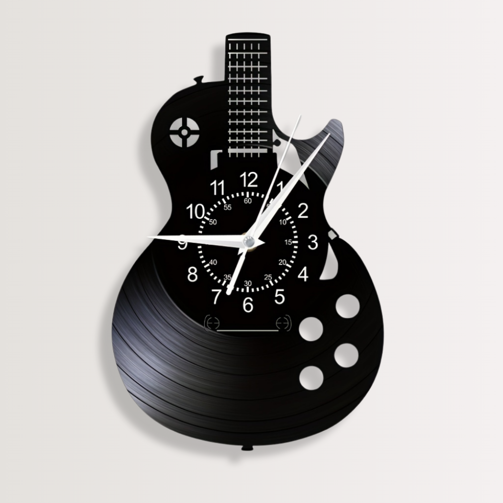 Horloge Murale | Guitare Musique Déco | Art Sonore | Sträng