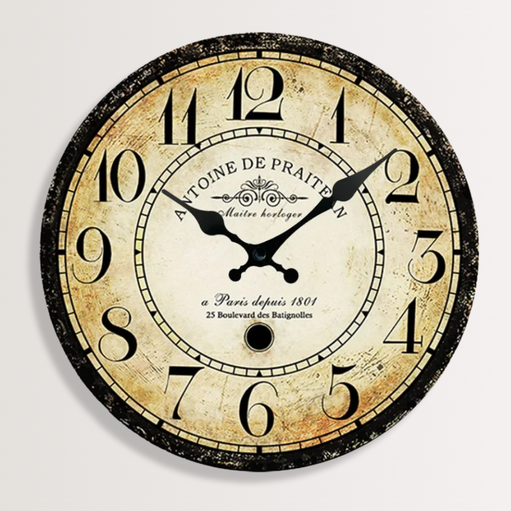 Horloge Murale | Campagne Charme Rustique | Style Rustique | Biro