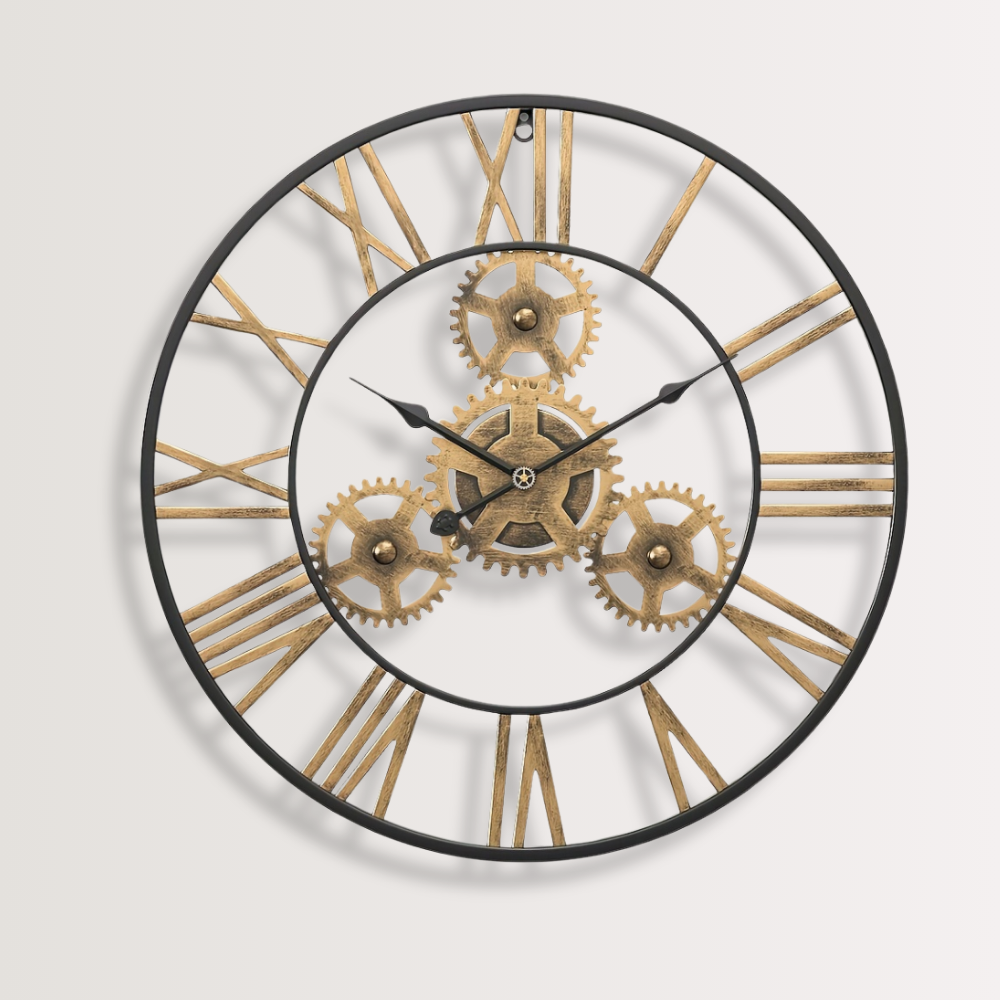Horloge Murale | Steampunk Grand Engrenage | Temps Machine | ÅngMask