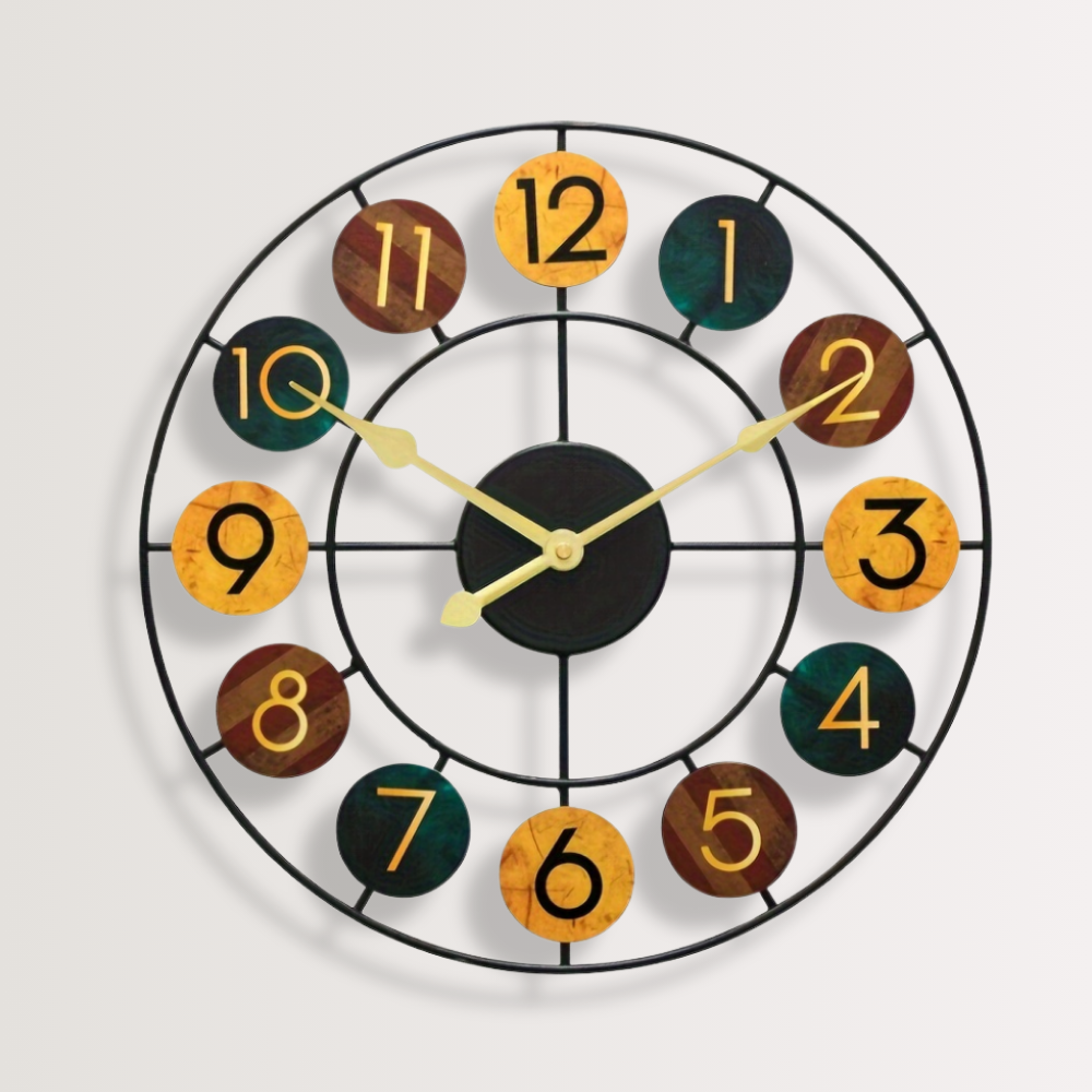 Horloge Murale | Romain Fer Vintage | Art Ancien | JärnTid