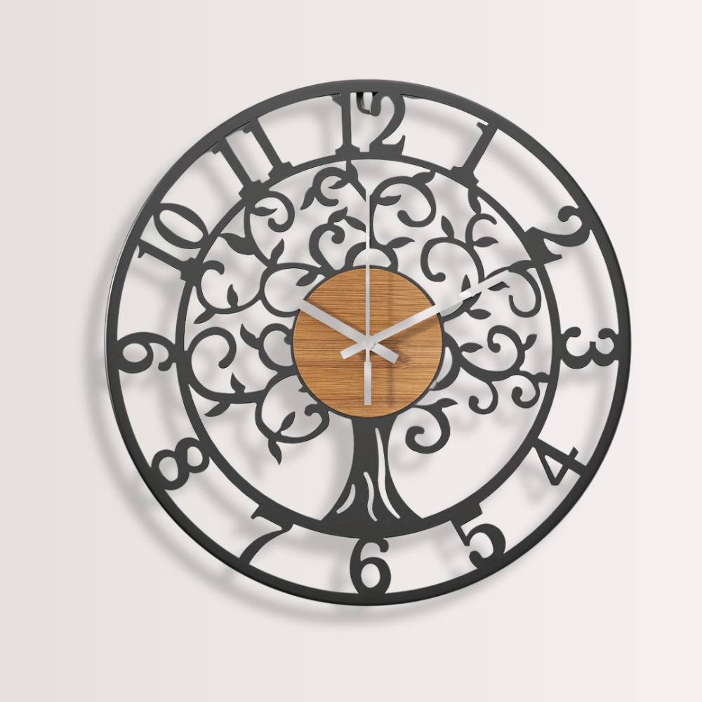 Horloge Murale | Décor Fleur Élégant | Design Fleuri | BlomKlo