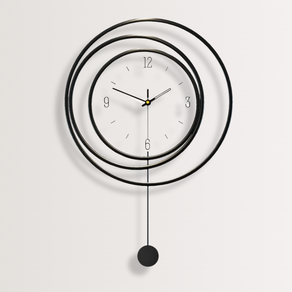 Horloge Murale | Pendule Métal Art | Forme Métal | KonstKlo