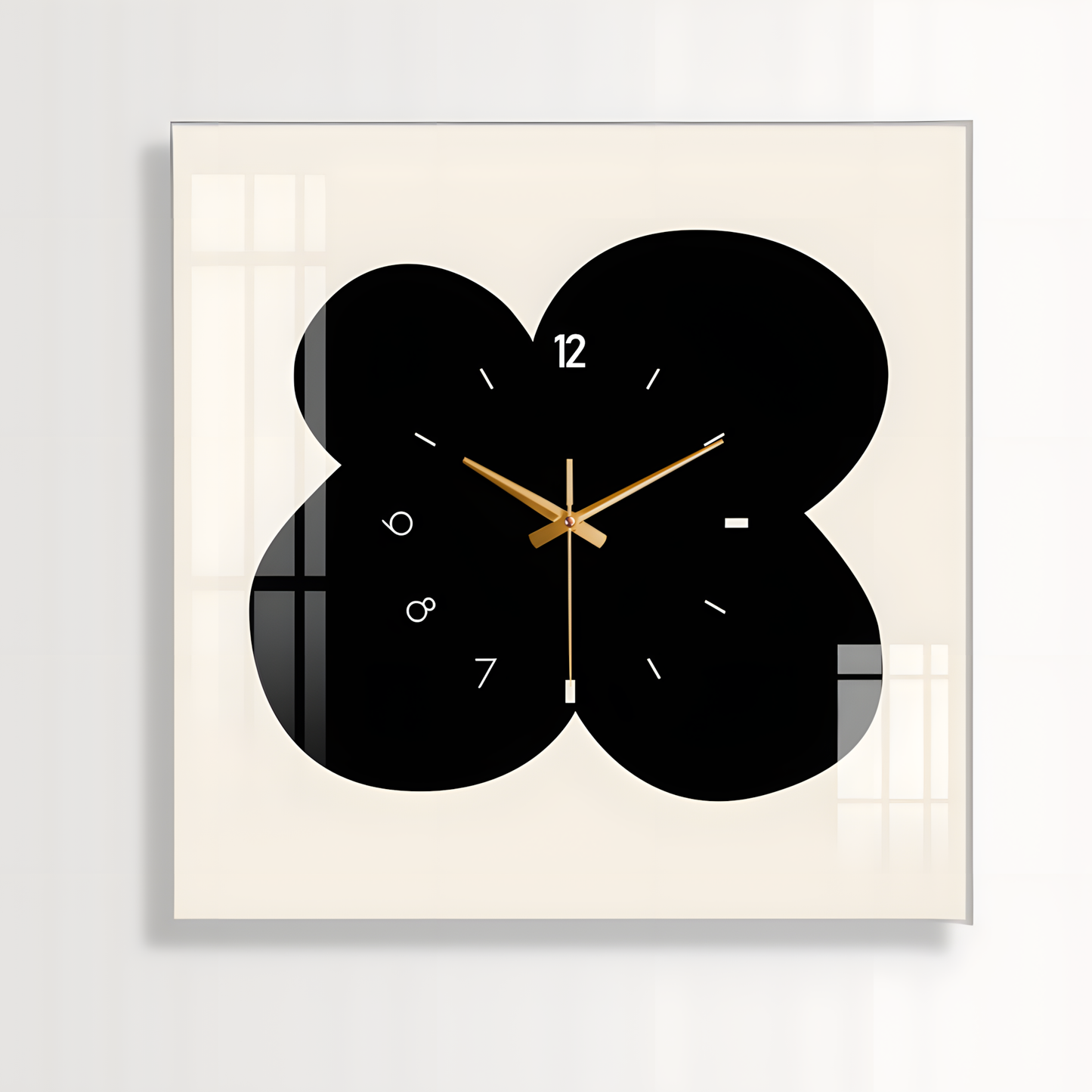 Horloge Murale | Fleurs Noir & Blanc | Image Art | ArtGall