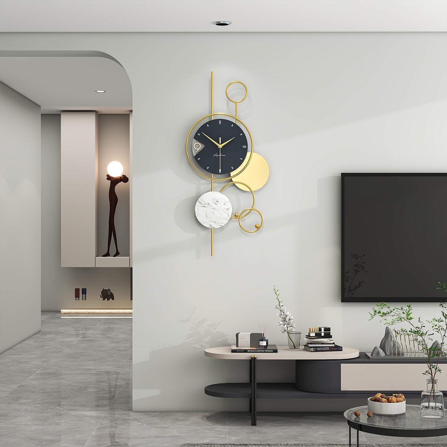 Horloge Murale | Or Design Unique | Forme Unique | GuldSti