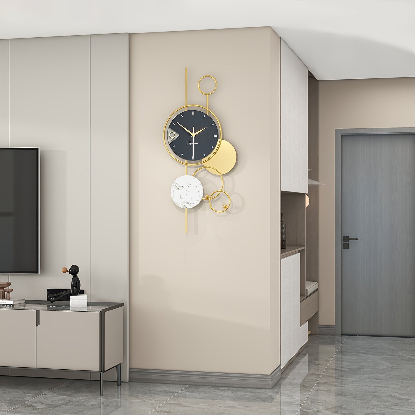Horloge Murale | Or Design Unique | Forme Unique | GuldSti