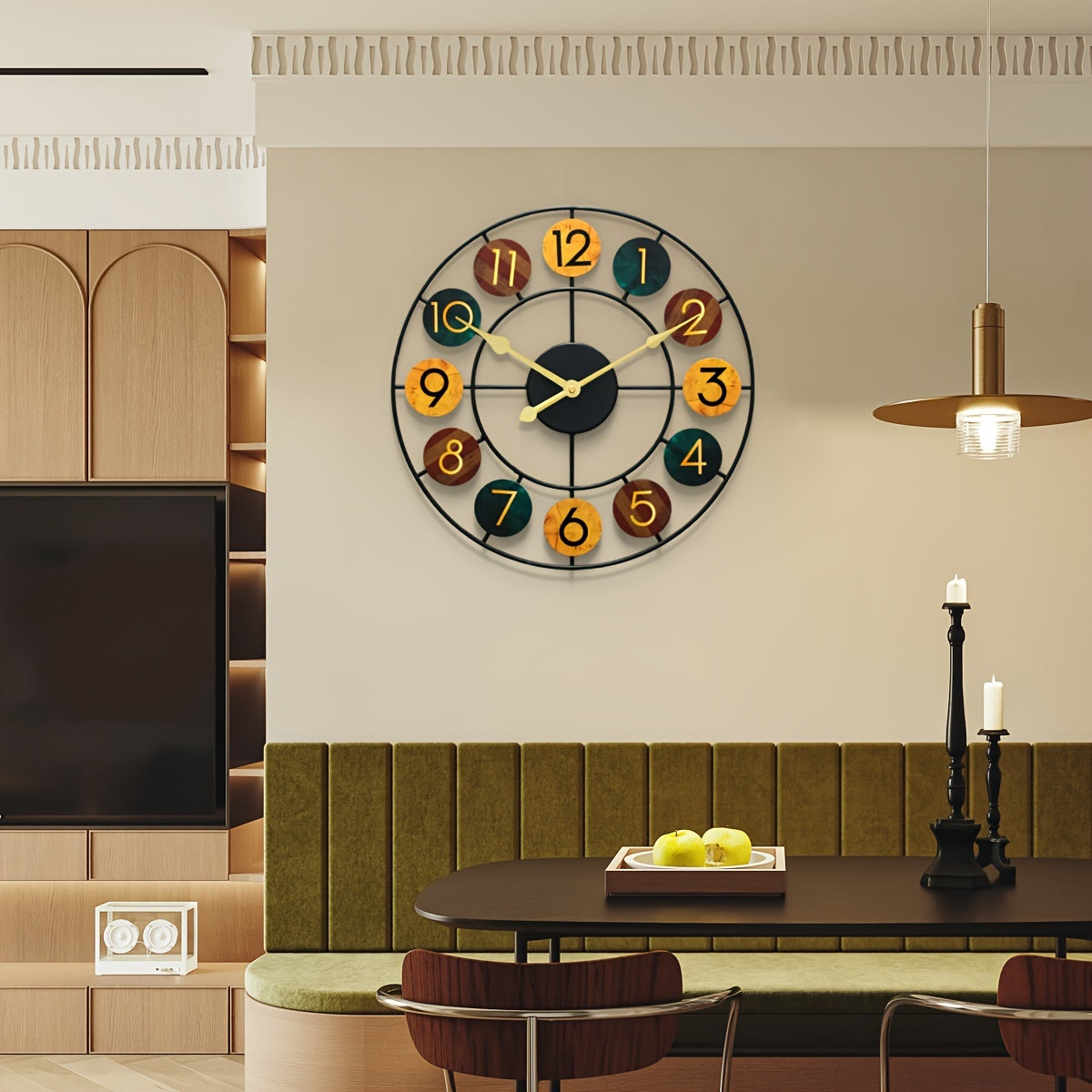Horloge Murale | Romain Fer Vintage | Art Ancien | JärnTid