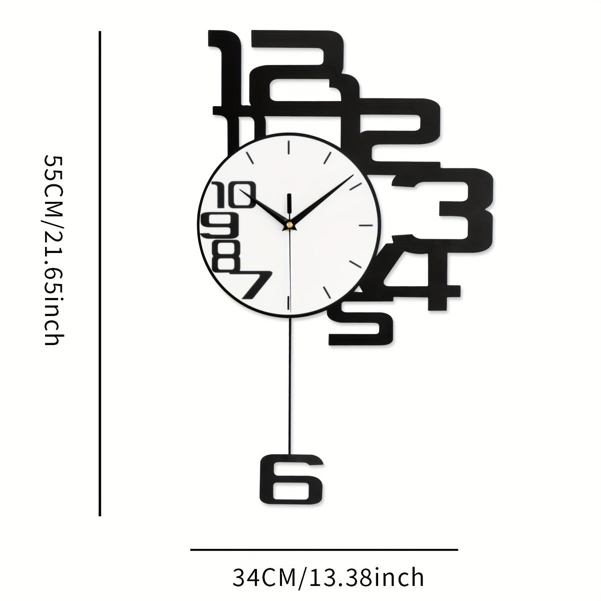 Horloge Murale | Minimaliste Métal Moderne | Ligne Pure | KlarLin