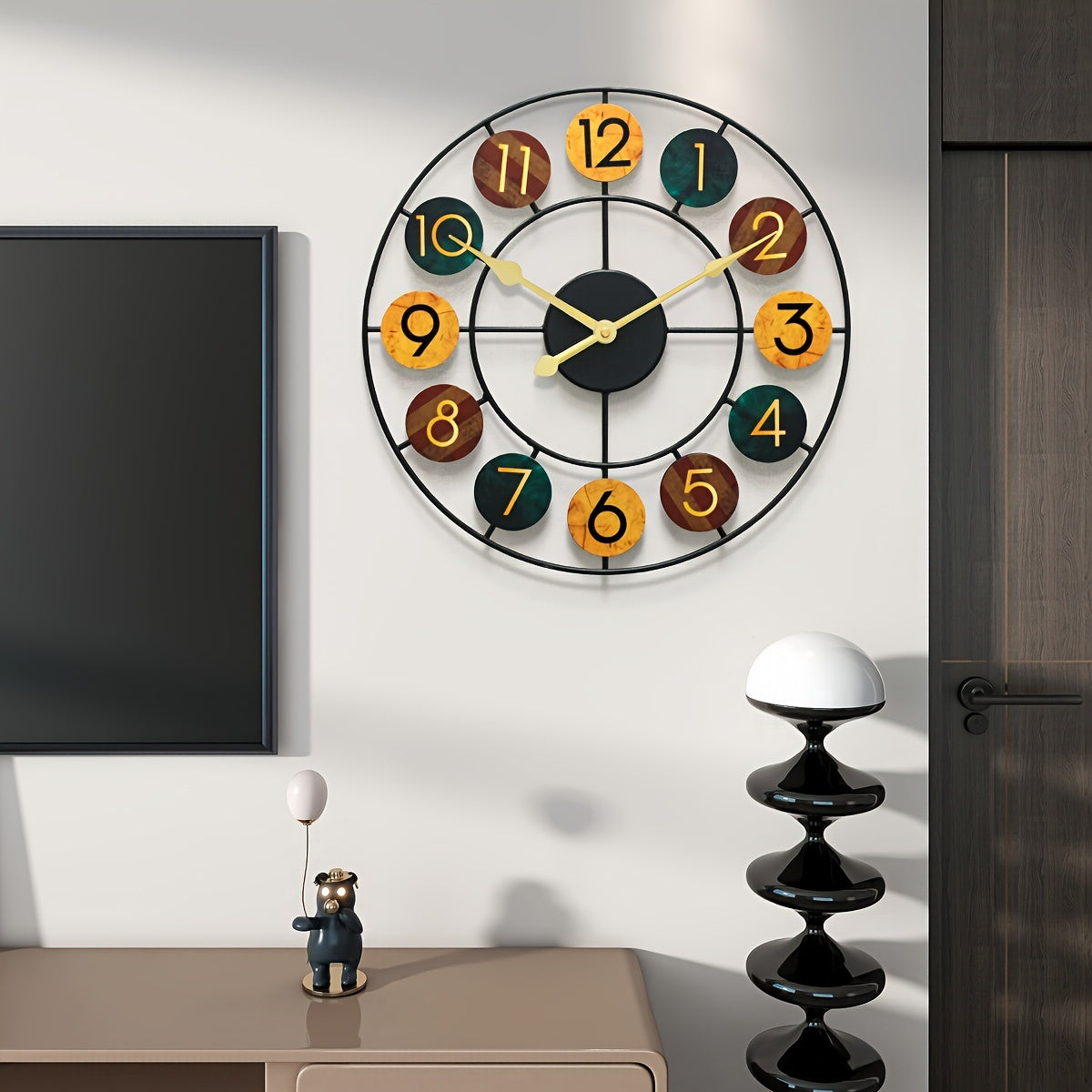 Horloge Murale | Romain Fer Vintage | Art Ancien | JärnTid