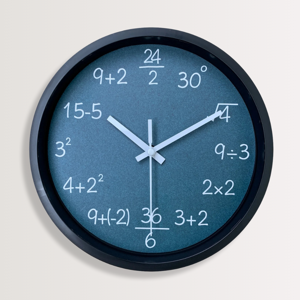 Horloge Murale | Formules Mathématiques Éducative | Mathématiques Éducatives | Clio