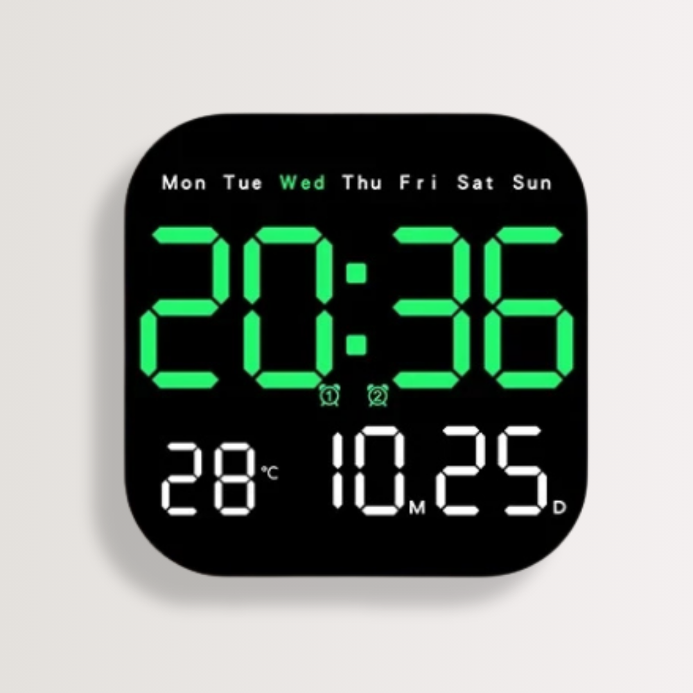 Horloge Murale | Led Multifonction Numérique| Led Multifonction | Paxon