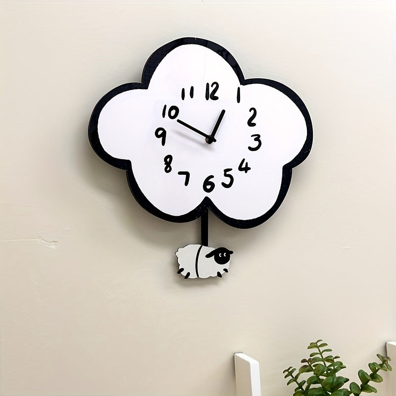 Horloge Murale | Nuage Mouton Vintage | Rêve Doux | MolnFår