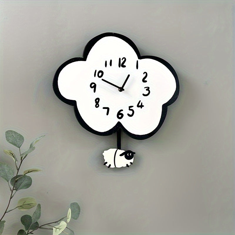 Horloge Murale | Nuage Mouton Vintage | Rêve Doux | MolnFår