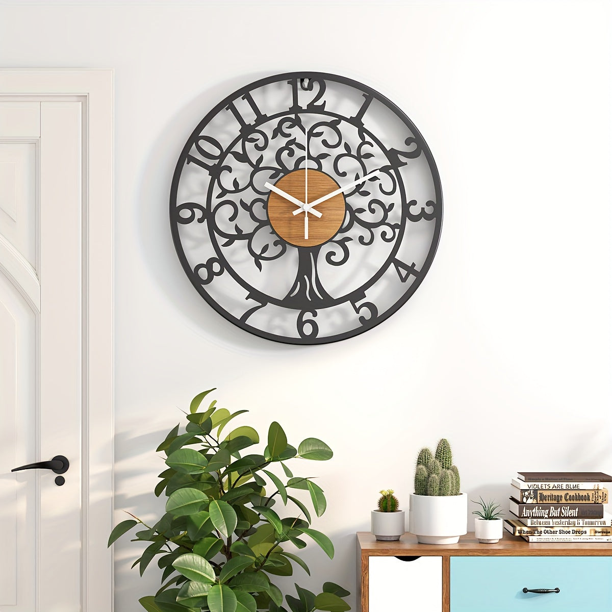 Horloge Murale | Décor Fleur Élégant | Design Fleuri | BlomKlo