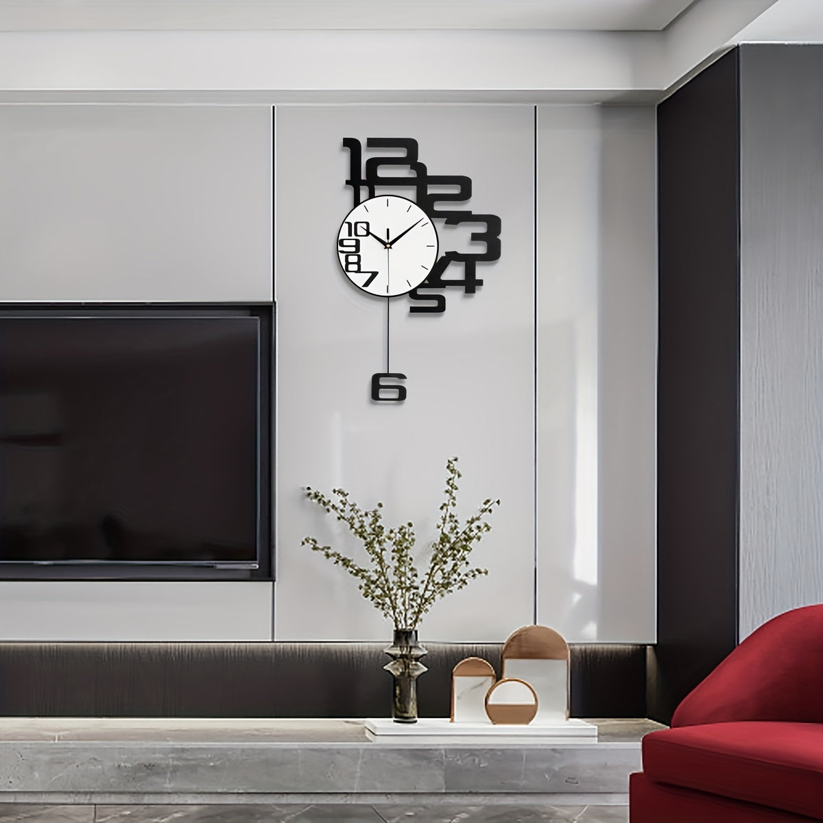 Horloge Murale | Minimaliste Métal Moderne | Ligne Pure | KlarLin