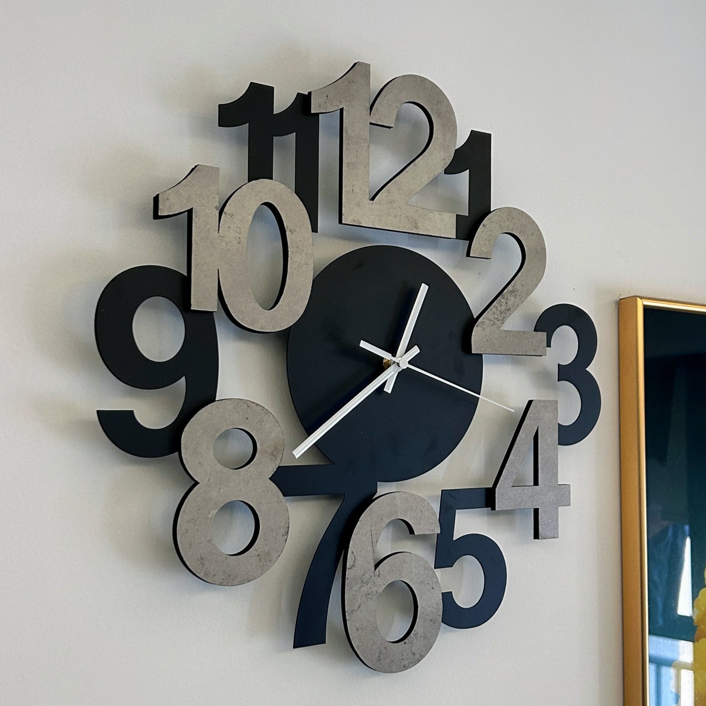 Horloge Murale | Nombre Minimaliste Design | Style Chiffre | DigiForm