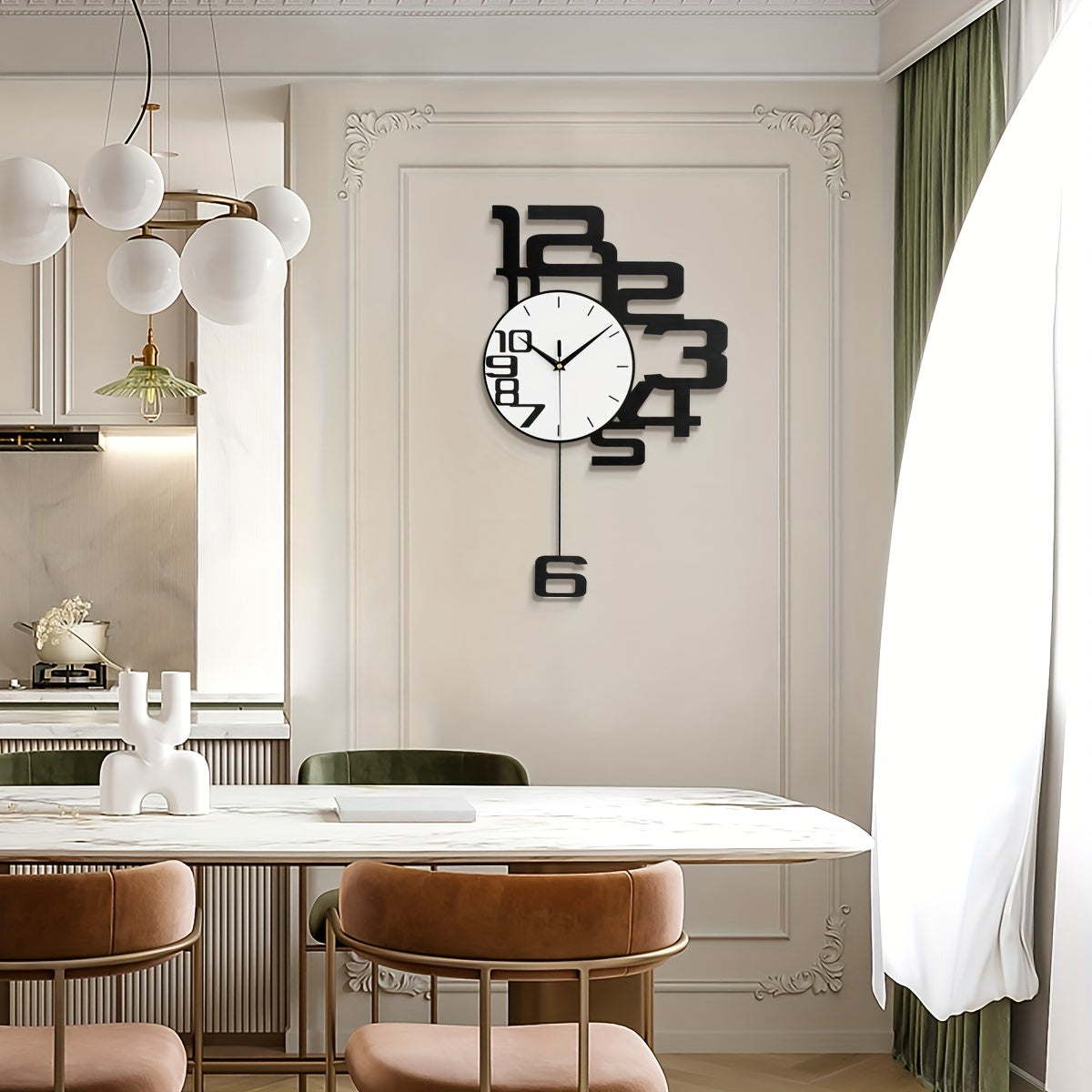 Horloge Murale | Minimaliste Métal Moderne | Ligne Pure | KlarLin