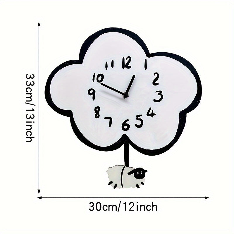 Horloge Murale | Nuage Mouton Vintage | Rêve Doux | MolnFår