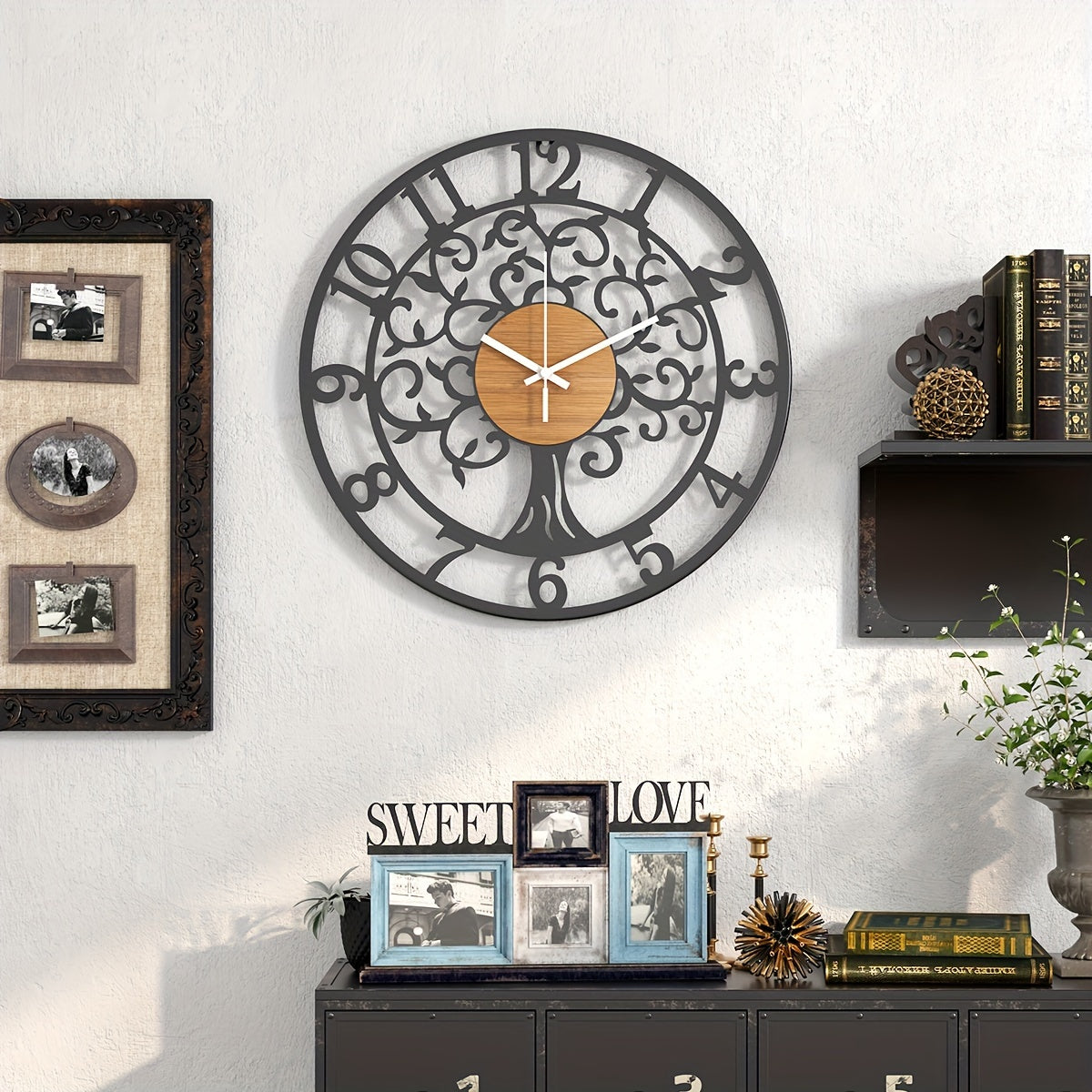 Horloge Murale | Décor Fleur Élégant | Design Fleuri | BlomKlo