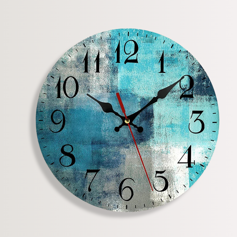 Horloge Murale | Bois Vibrant Décoratif | Bois Coloré | Faro