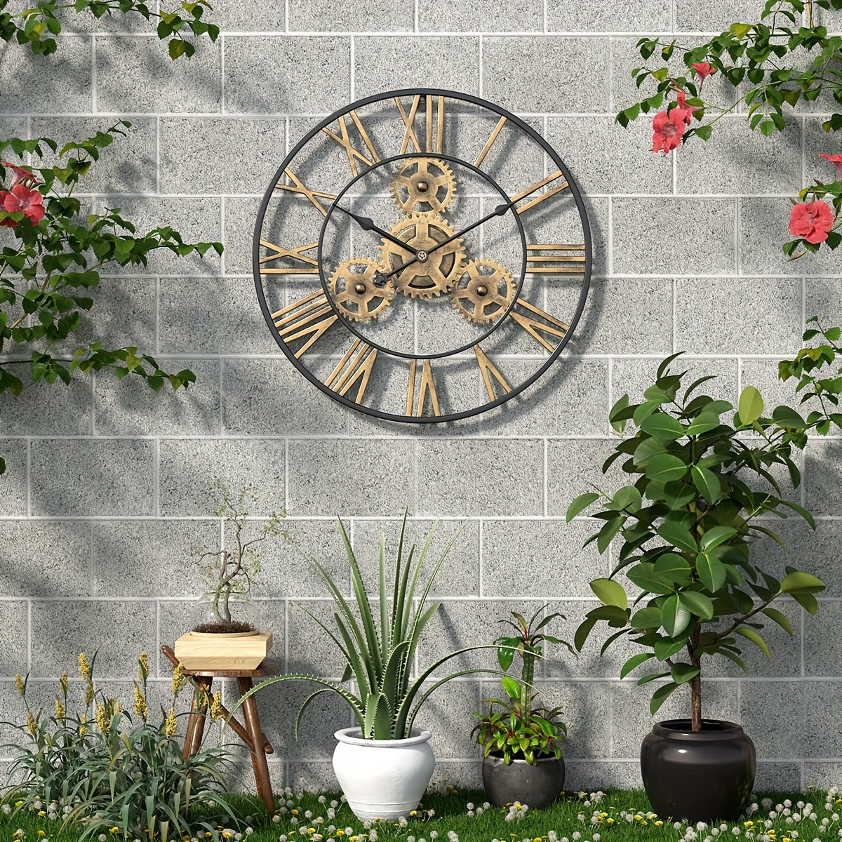 Horloge Murale | Steampunk Grand Engrenage | Temps Machine | ÅngMask