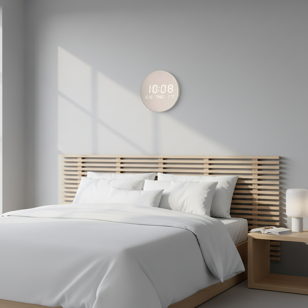 Horloge Murale | Led Bois Numérique | Led Bois Luxe | Briza