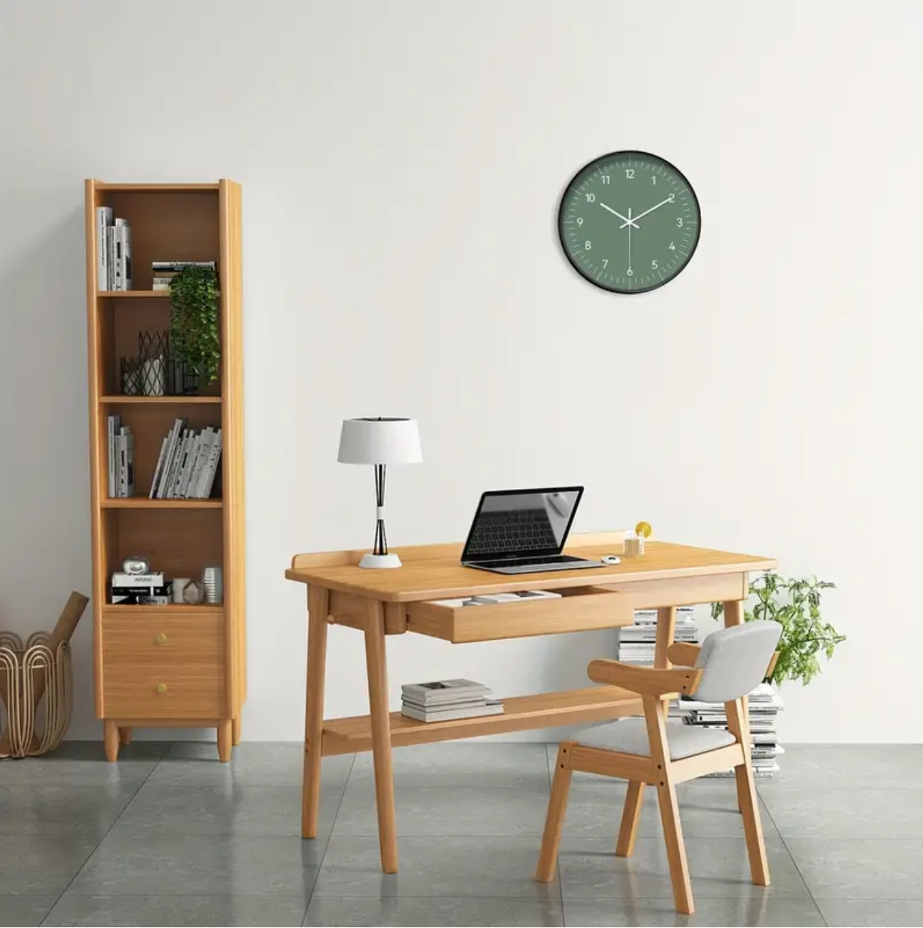 Horloge Murale | Verte Nature Épurée | Nature Épurée | Wren