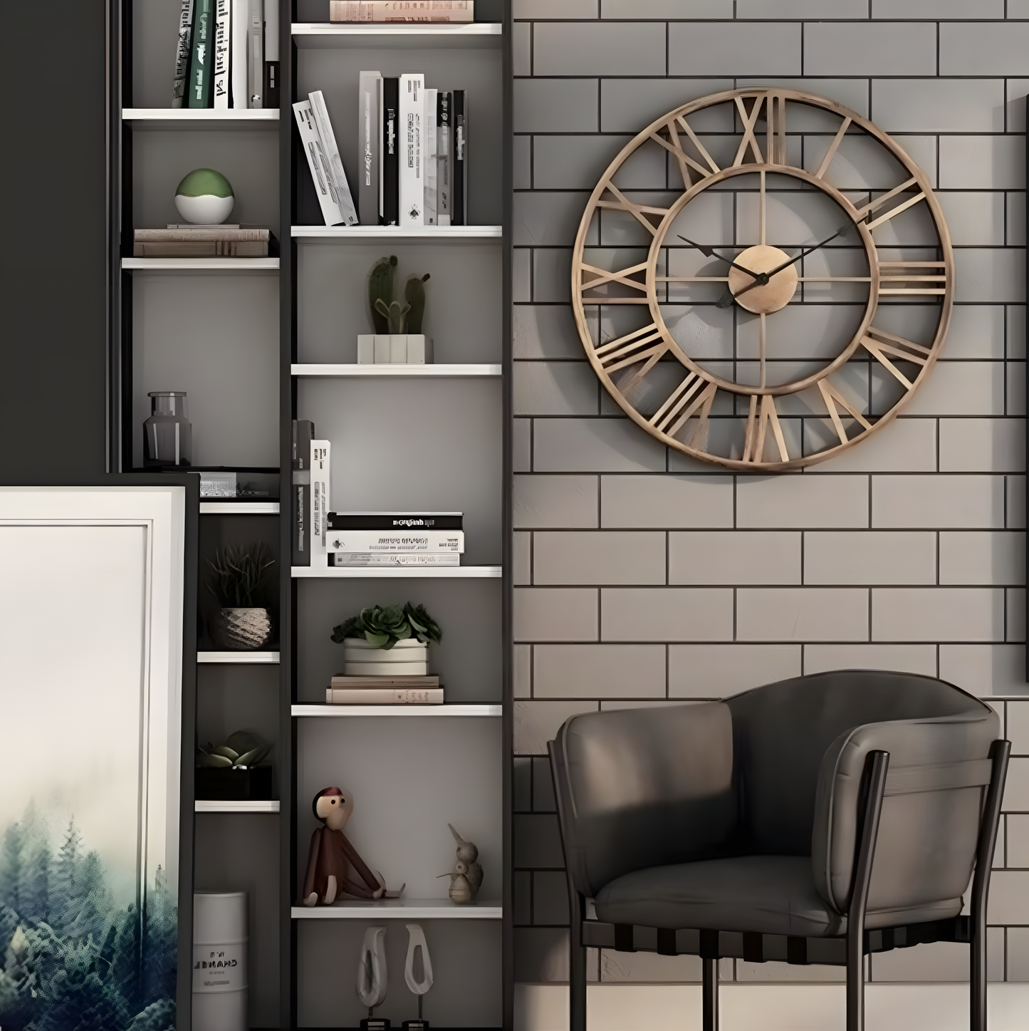 Horloge Murale | Romaine Métal Élégante | Tova
