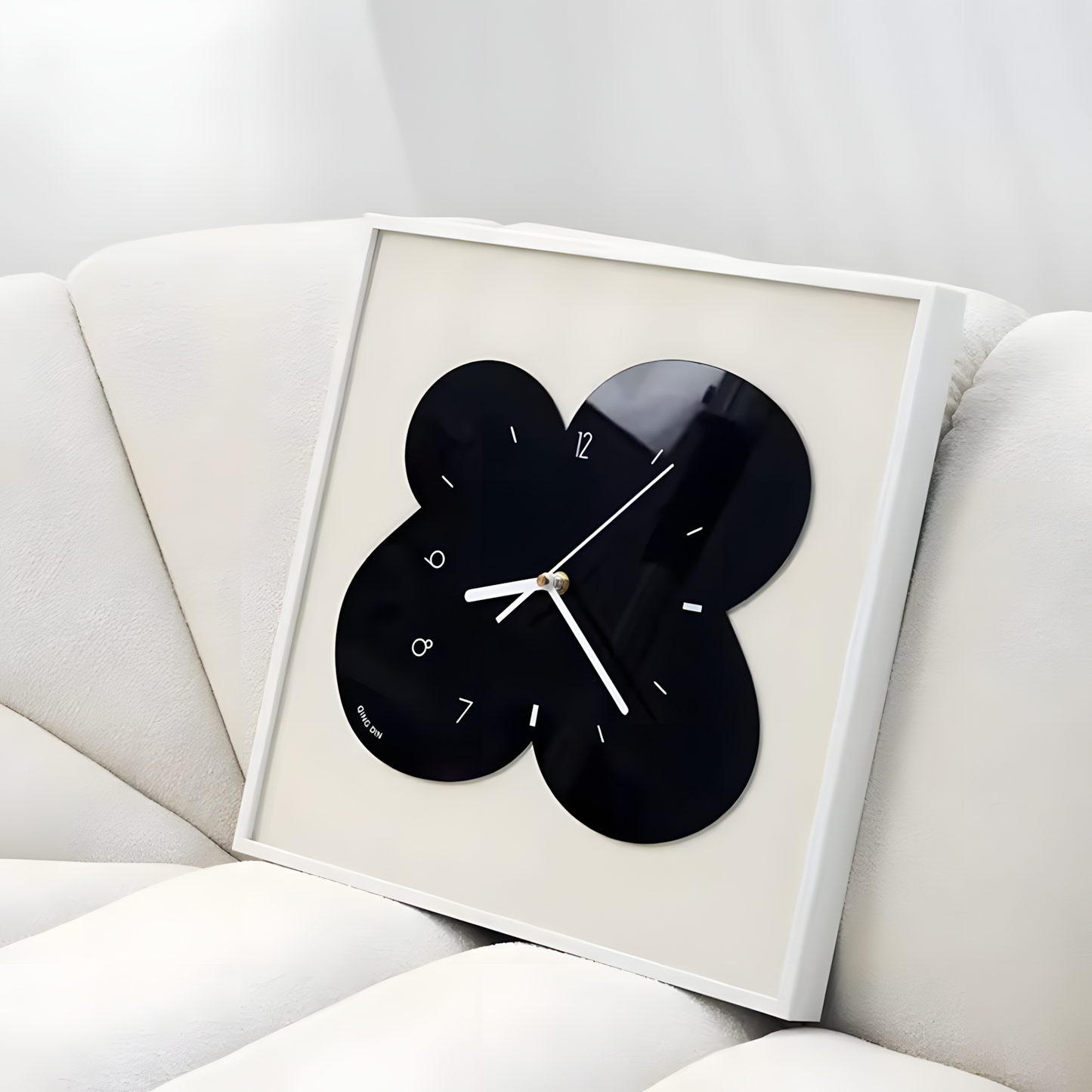 Horloge Murale | Fleurs Noir & Blanc | Image Art | ArtGall