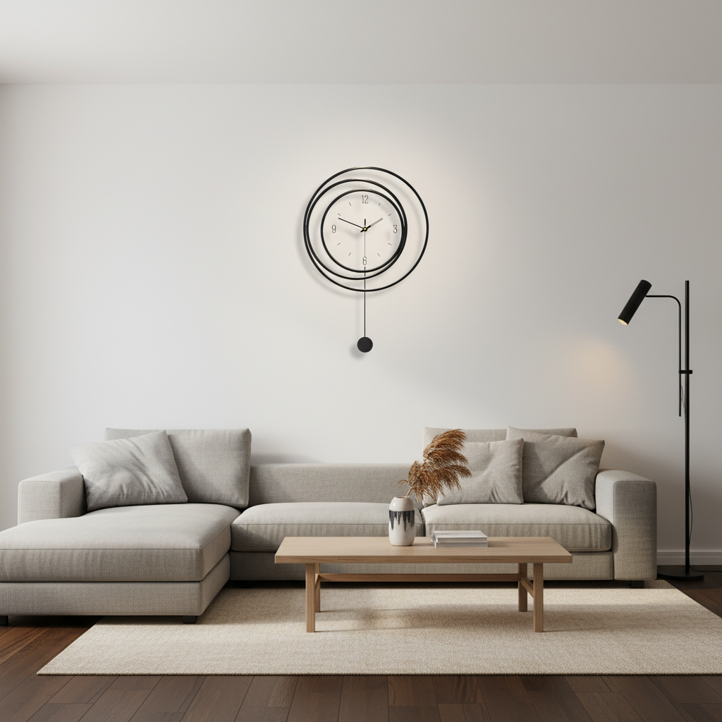 Horloge Murale | Pendule Métal Art | KonstKlo