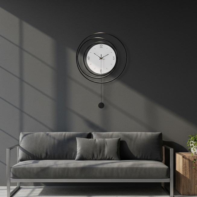 Horloge Murale | Pendule Métal Art | KonstKlo