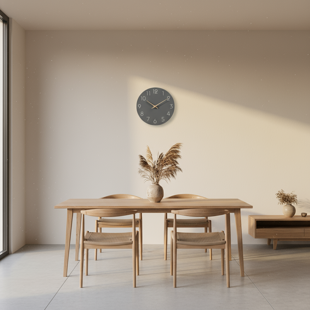 Horloge Murale | Ronde Rétro Élégante | Style Rétro Chic | Niko