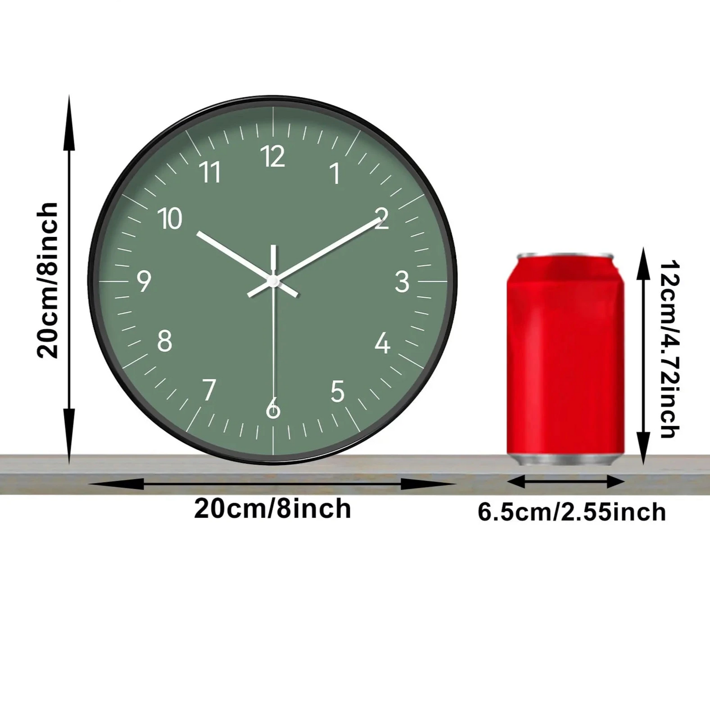 Horloge Murale | Verte Nature Épurée | Nature Épurée | Wren