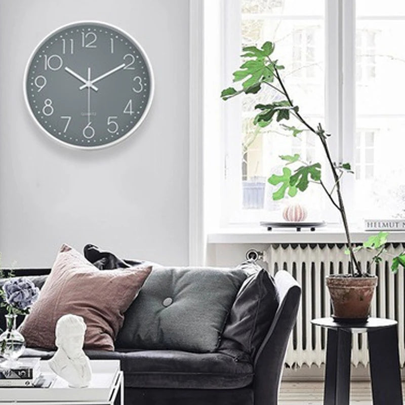Horloge Murale | Design Minimaliste Chiffres Purs | Minimaliste Pur | Farley