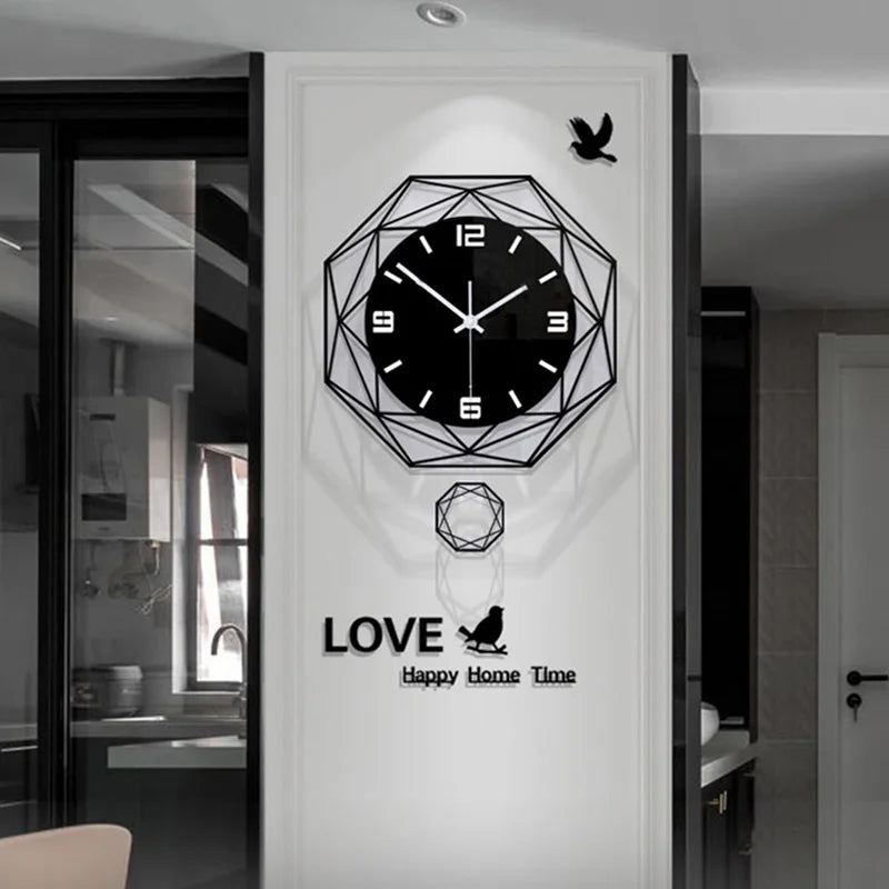 Horloge Murale | Géométrique Mouvement Perpétuel | Mouvement Perpétuel | Axel