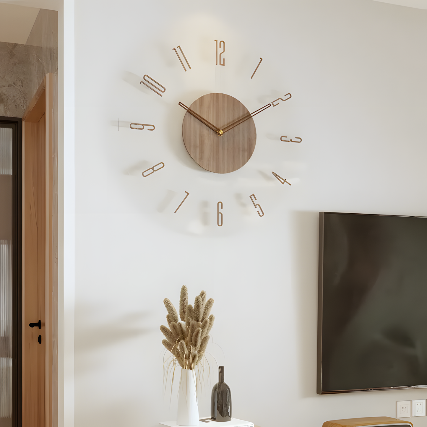 Horloge Murale | Bois Massif Nordique | Simple Élégance | Koda