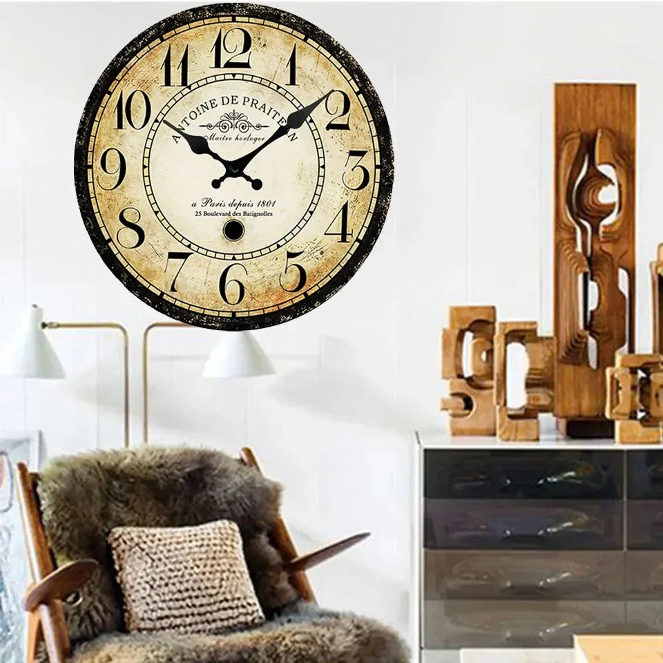 Horloge Murale | Campagne Charme Rustique | Style Rustique | Biro