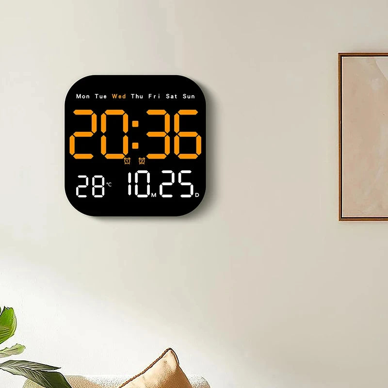 Horloge Murale | Led Multifonction Numérique| Led Multifonction | Paxon