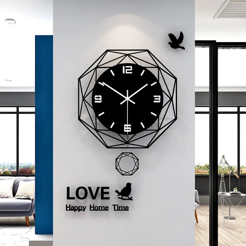 Horloge Murale | Géométrique Mouvement Perpétuel | Mouvement Perpétuel | Axel