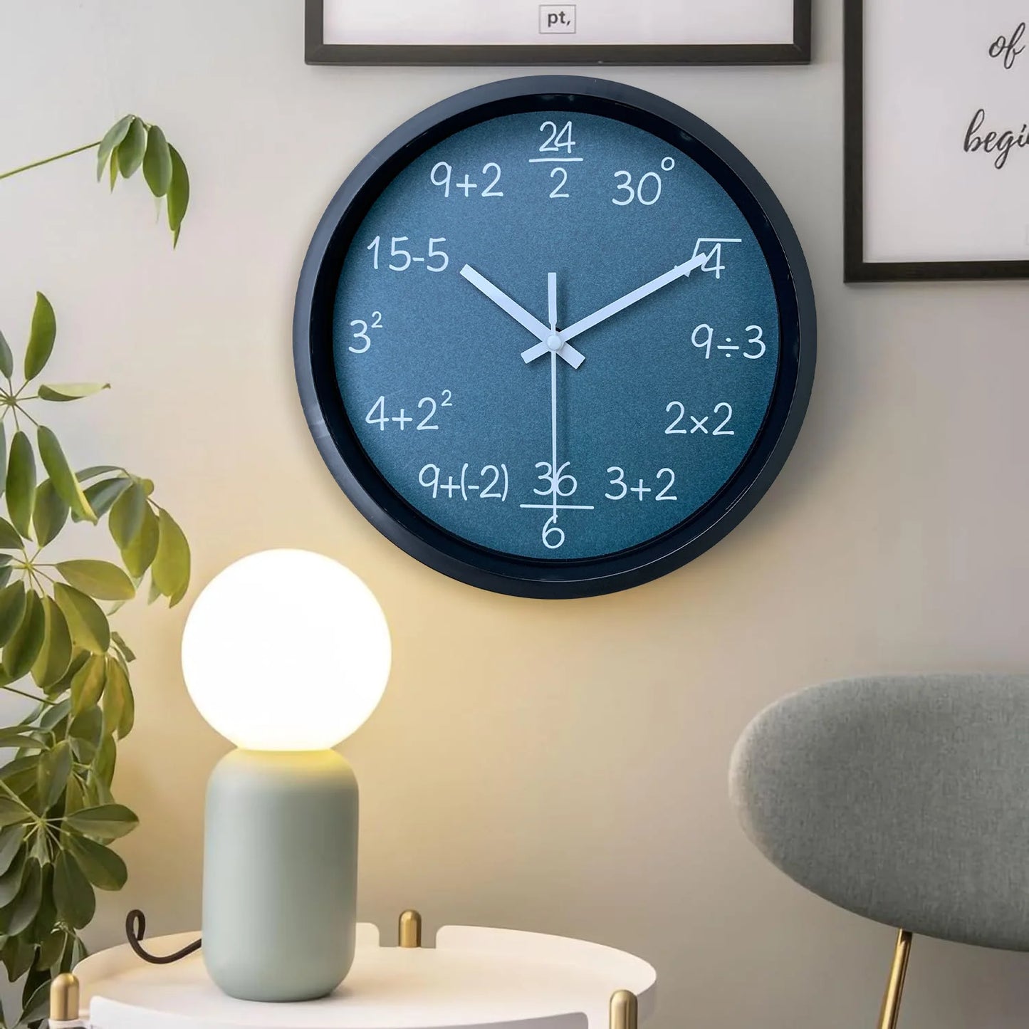 Horloge Murale | Formules Mathématiques Éducative | Mathématiques Éducatives | Clio