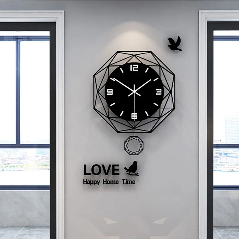 Horloge Murale | Géométrique Mouvement Perpétuel | Mouvement Perpétuel | Axel
