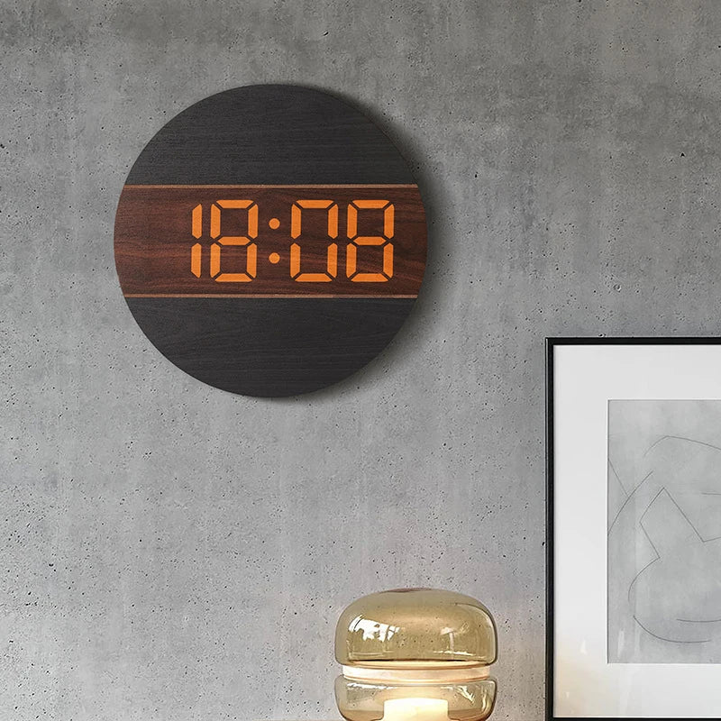 Horloge Murale | Digitale Bois | Bois Numérique | Jenson