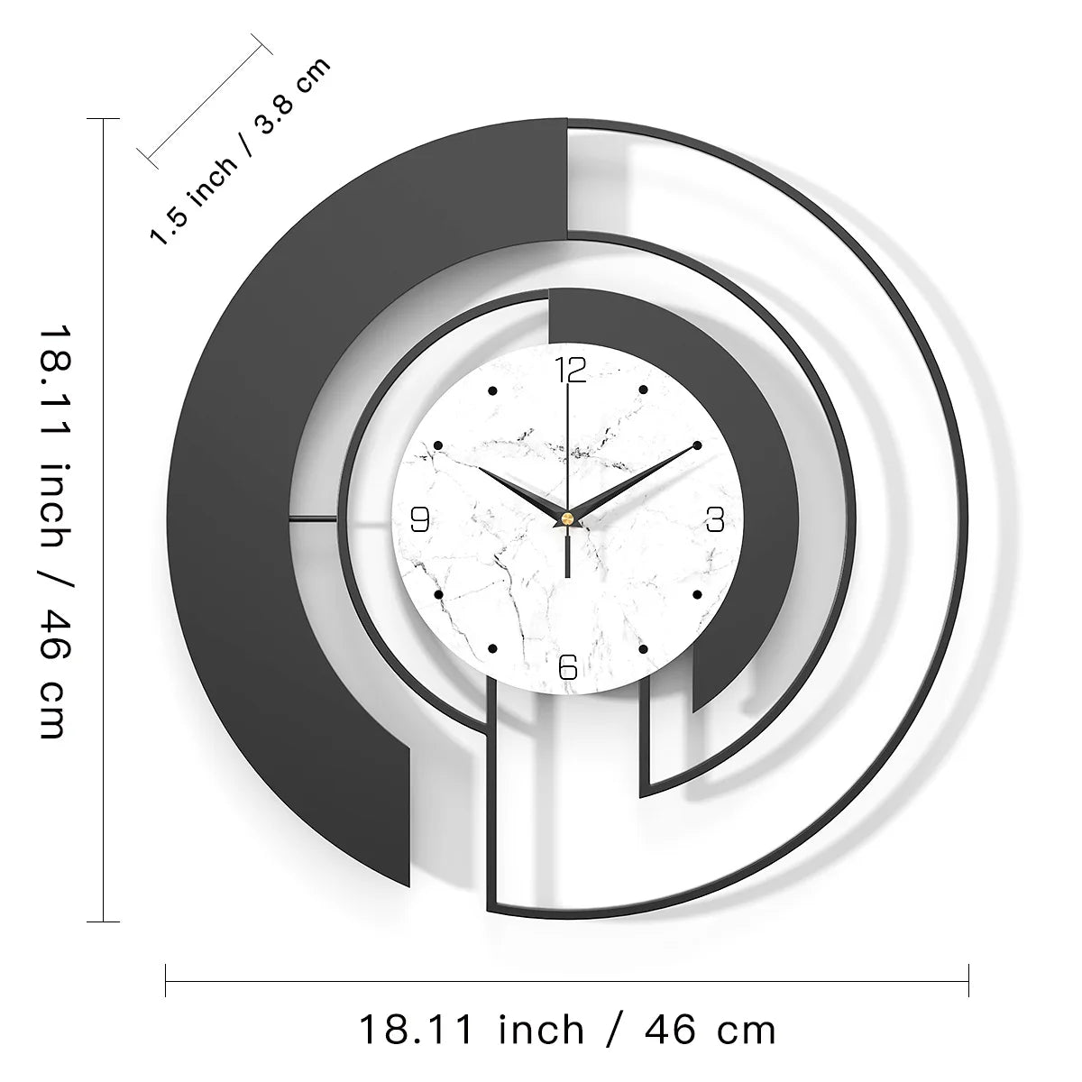 Horloge Murale | Luxe Métal Précieux | Métal Luxe | Vega