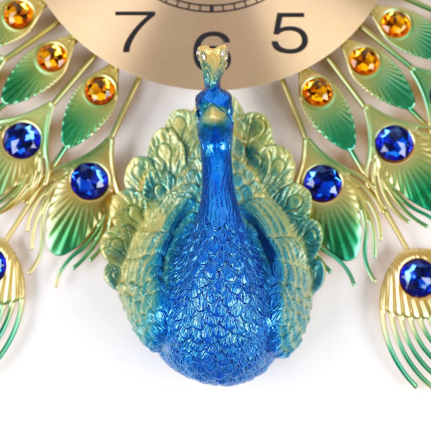 Horloge Murale | Design Paon Majestueux | Zarek