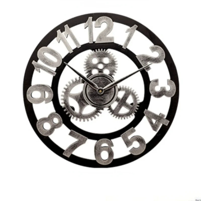 Horloge Murale | Engrenages Industriel Vintage | Engrenages Vintage | Gage