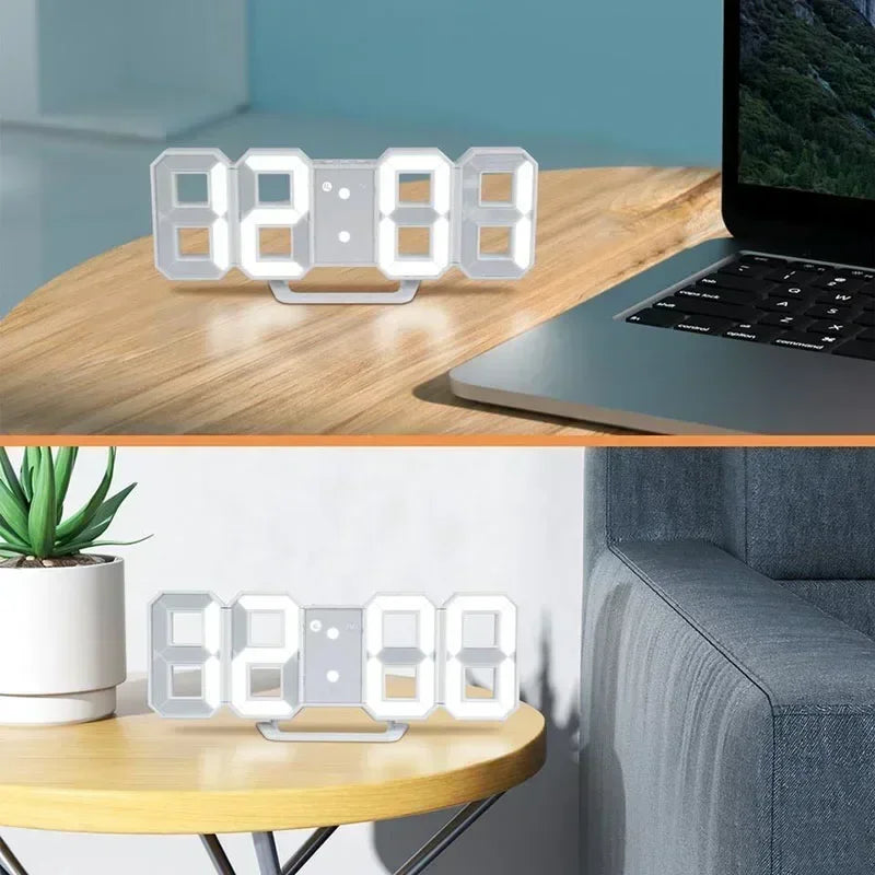 Horloge Murale | Numérique LED Moderne | Tech Temps | TeknoTid
