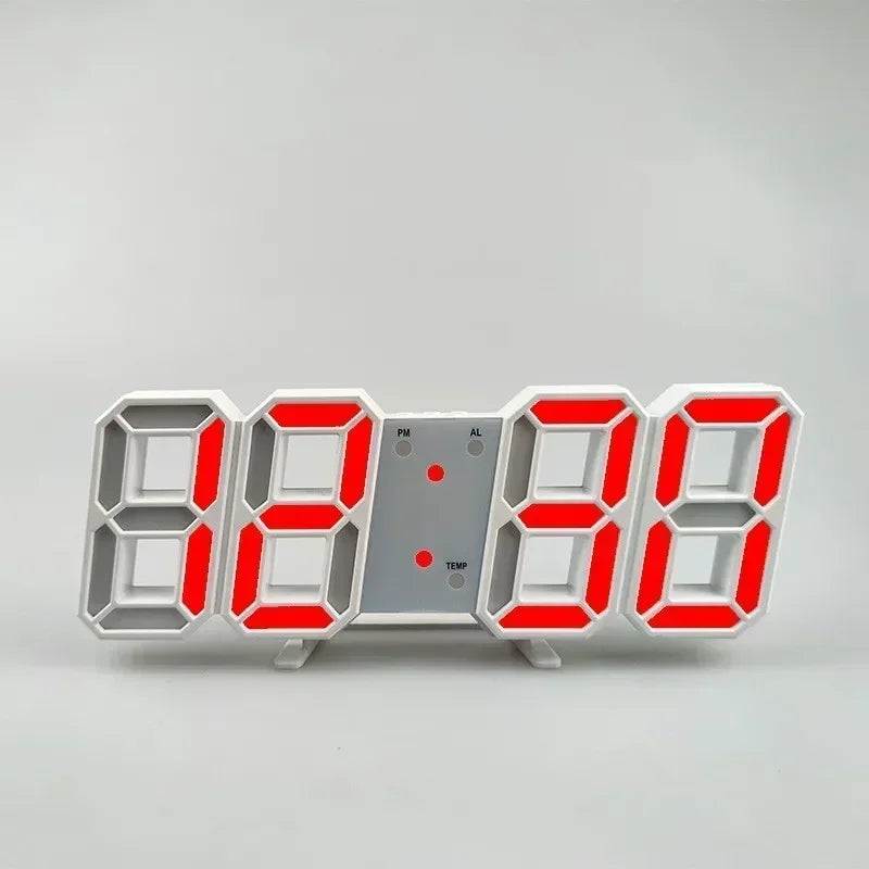 Horloge Murale | Numérique LED Moderne | Tech Temps | TeknoTid
