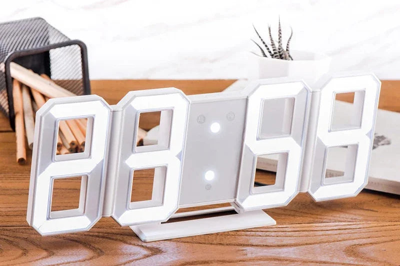 Horloge Murale | Numérique LED Moderne | Tech Temps | TeknoTid