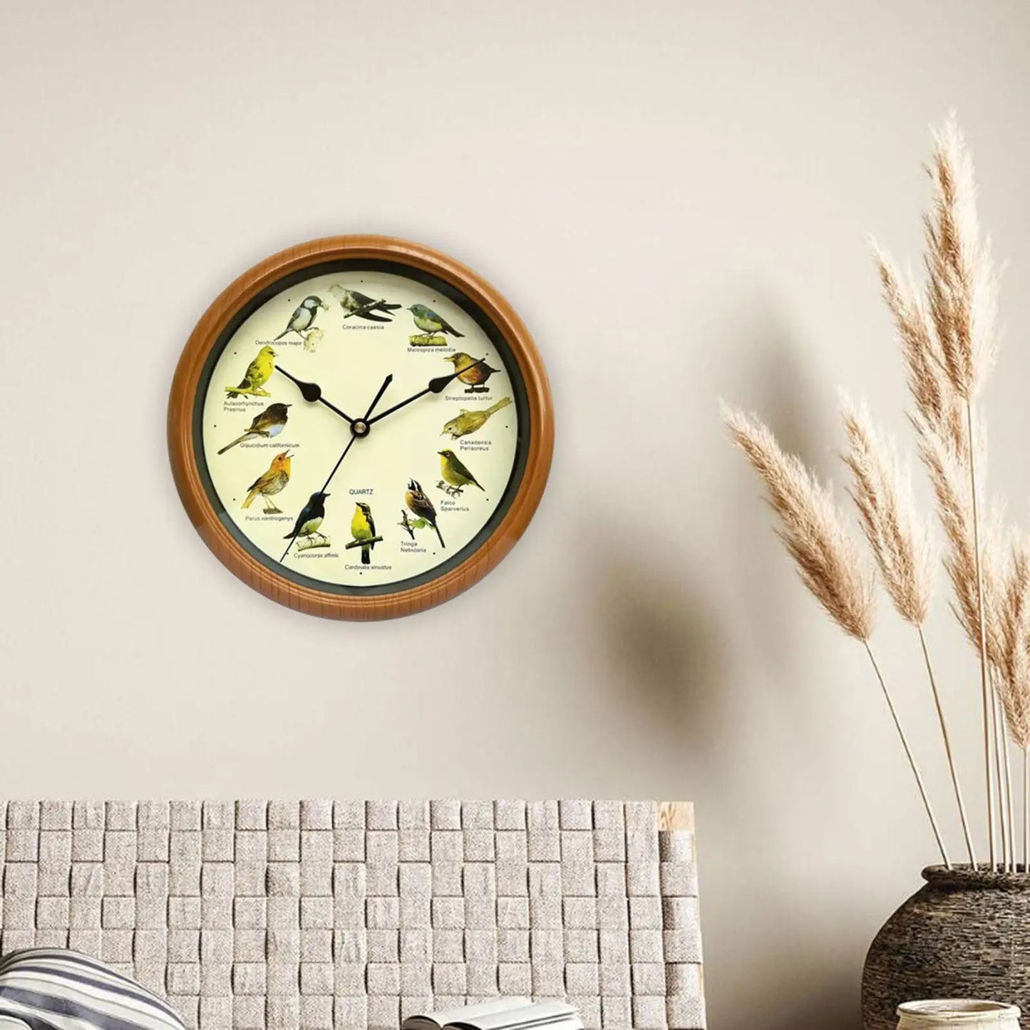 Horloge Murale | Motif Oiseau Décorative | Oiseau Décoratif | Ava